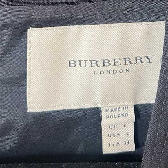 Burberry London Black Pleated Sheath Dress US4 - Picture 7 of 10
